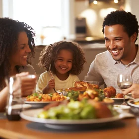 Happy Family Mealtime