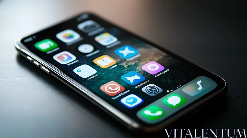 Mobile Phone Application Home Screen AI Image