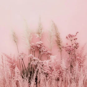 Pastel Pink Flower Composition