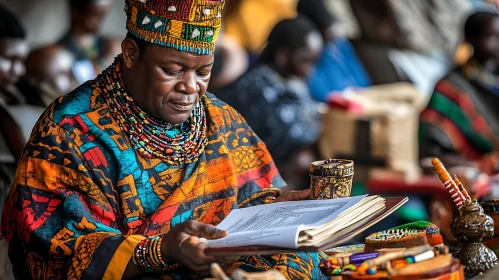 Portrait of a Man Reading