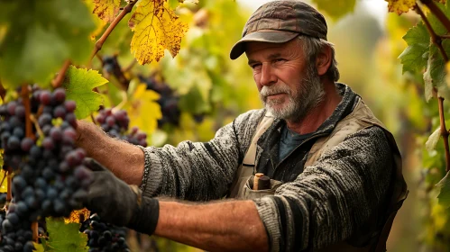 Grape Harvest at the Vineyard