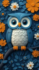 Colorful Artistic Owl Illustration