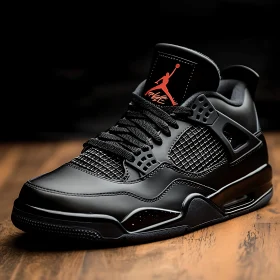 Modern Black Sport Shoe