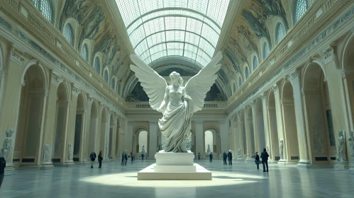 Winged Statue in Architectural Hall