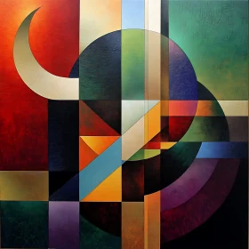 Colorful Geometric Composition