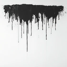 Black Drip Art