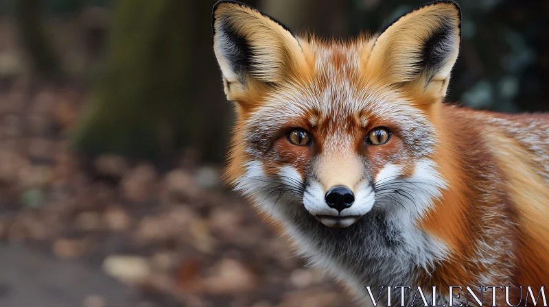 Close-Up of a Red Fox AI Image