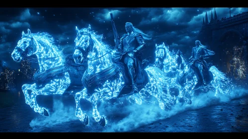 Blue Knights Procession: A Midnight Ride