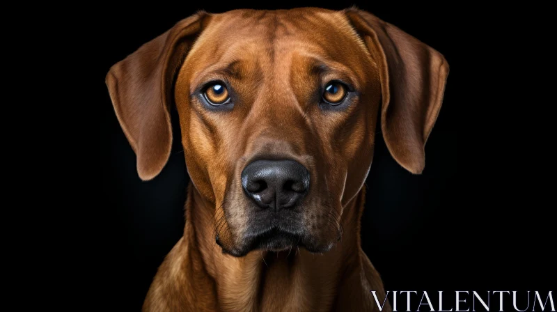 Captivating Photorealistic Art of a Brown Retriever Dog AI Image