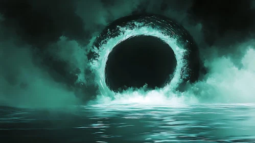 Mystic Circle Over Water Artwork