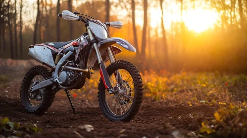 Off-Road Bike in Golden Light