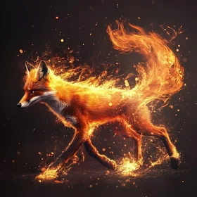 Fox on Fire: A Fiery Run