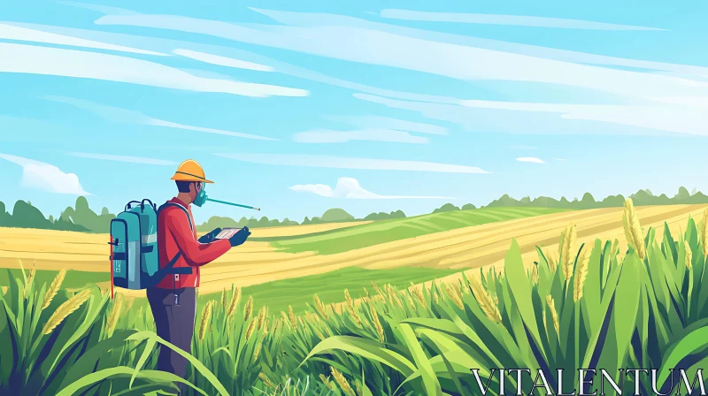 AI ART Wheat Field Inspection