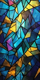 Geometric Stained Glass Artwork