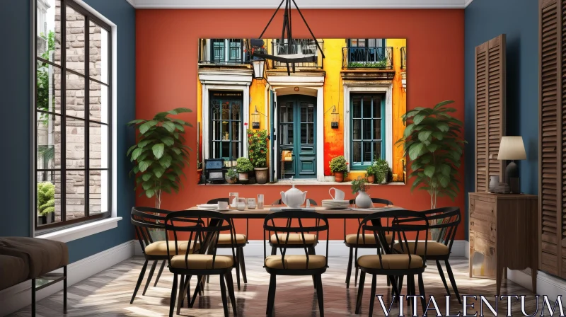 AI ART Photorealistic Urban Interior in Traditional Mexican Style