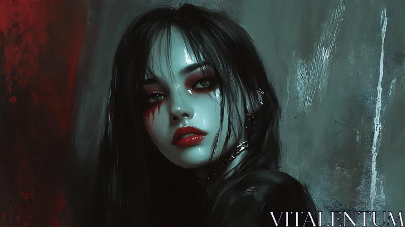 AI ART Dark Beauty: A Gothic Inspired Portrait