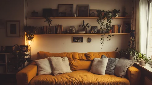 Indoor Plants and Sofa Home Decor