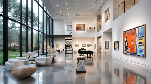 Contemporary Gallery Space with Natural Light