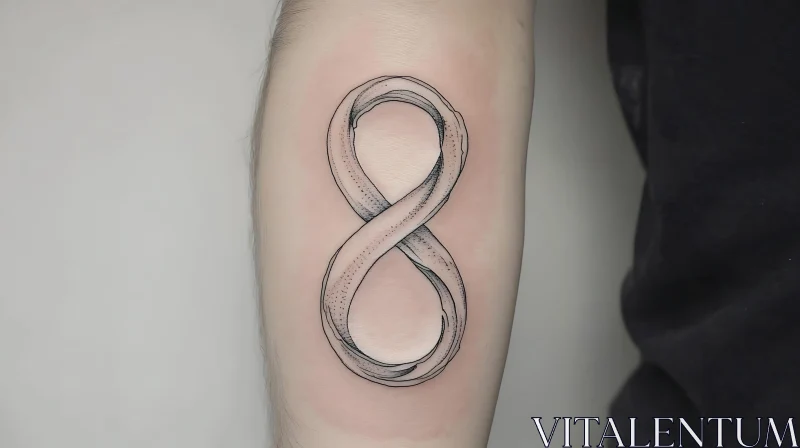 Detailed Infinity Tattoo Design AI Image