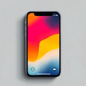 Mobile Device with Gradient Wallpaper