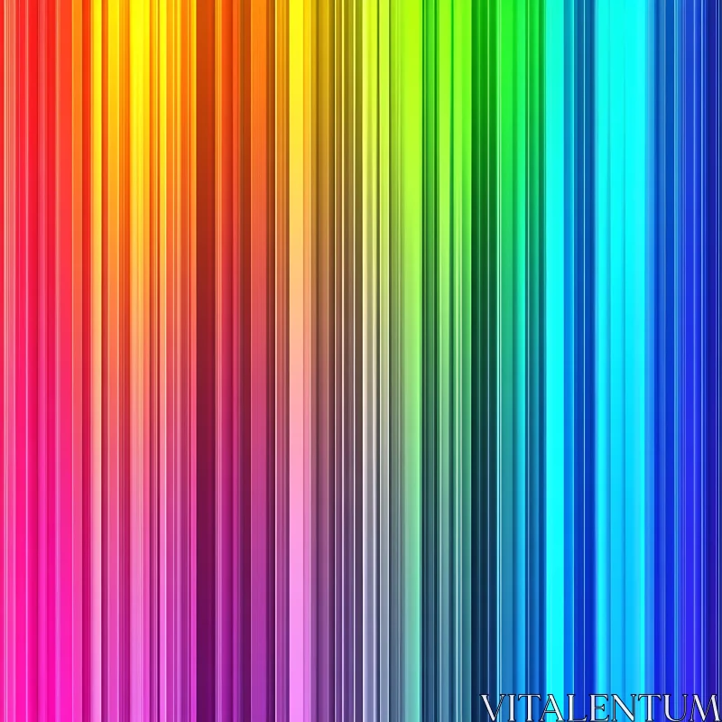 AI ART Rainbow Gradient Vertical Lines Design