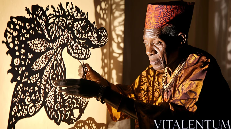 African Shadow Art Masterpiece AI Image