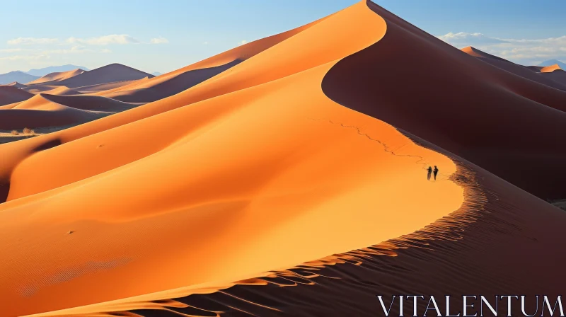 Captivating Orange Sand Dune - Mesmerizing Natural Beauty AI Image