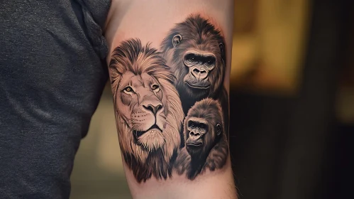 Detailed Animal Tattoo on Arm