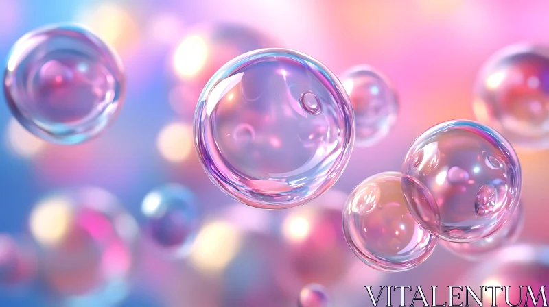 Whimsical Bubble Art AI Image