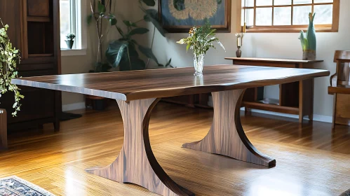 Handcrafted Wooden Table Interior Design