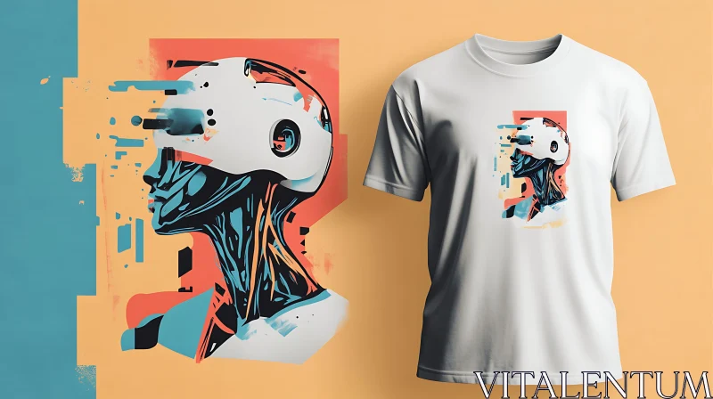 Cyborg Art Piece on Apparel AI Image