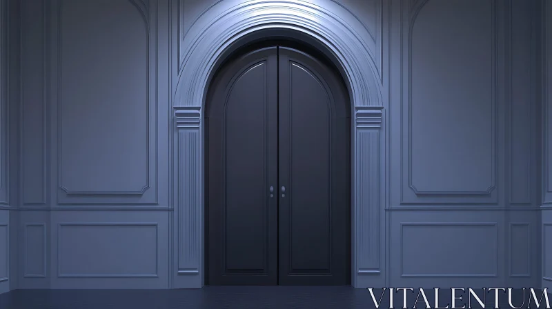 Classic Door Design AI Image