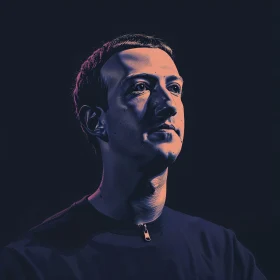 Mark Zuckerberg Artistic Portrait