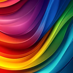 Fluid Rainbow: Abstract Color Spectrum