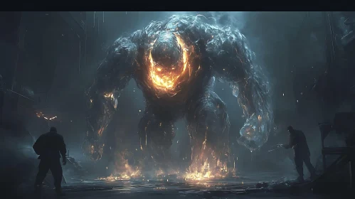 Colossal Creature of Fire and Stone