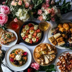 Floral Feast: A Culinary Still Life