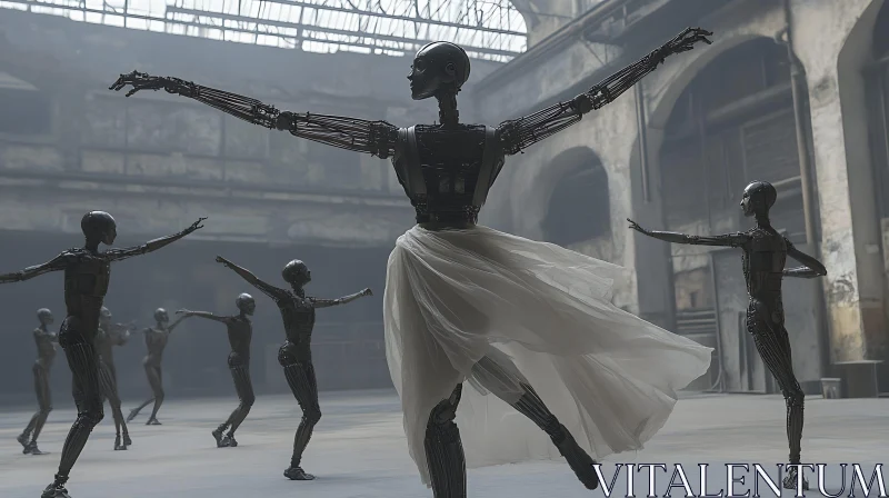 Robotic Ballerinas: A Dance of Machines AI Image