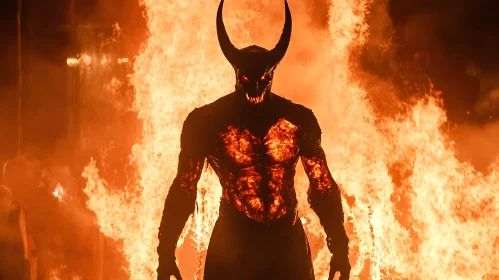 Demon in Flames: A Vision of Hell