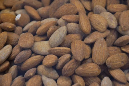 Roasted Almonds Texture Close-Up