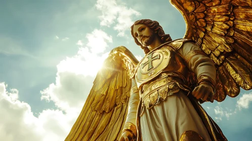 Winged Guardian Under Sunlight