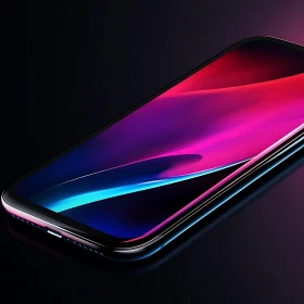 Modern Mobile Device with Gradient Screen