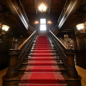 Grand Staircase with Red Carpet