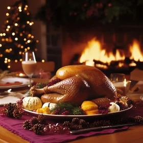 Holiday Feast: Turkey by the Fire