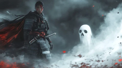Samurai and Specter: A Haunting Encounter