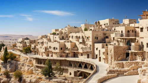 Captivating Tan Homes on Hillside - Jewish Culture and Sustainable Architecture