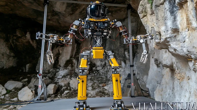 AI ART Cave Robot: A Fusion of Tech and Nature