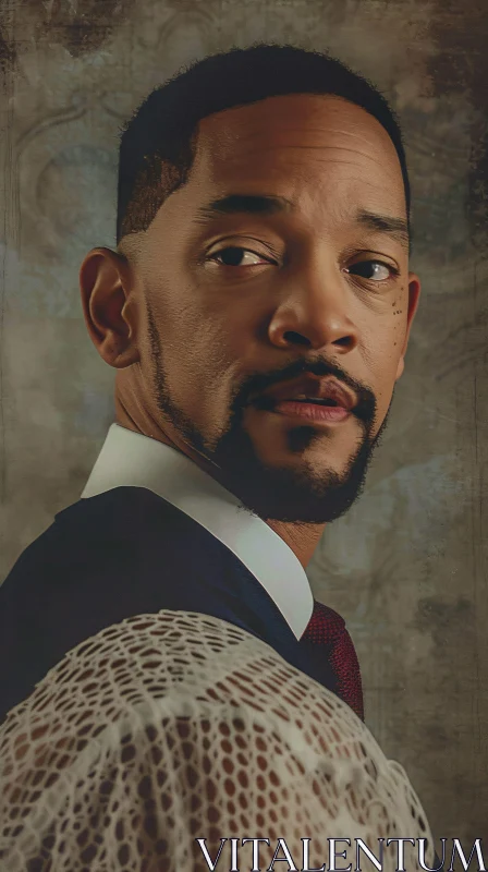 AI ART Will Smith Reflective Portrait