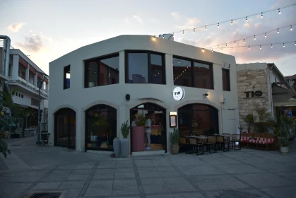 Evening Cafe Scene in Limassol, Cyprus