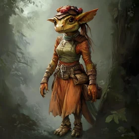 Enchanting Goblin in Woodland Attire