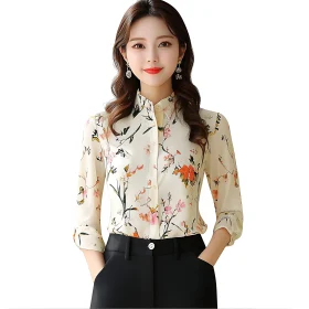 Floral Blouse Fashion Portrait